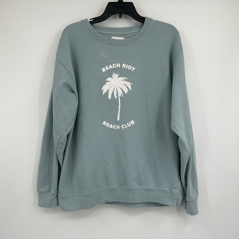 Beach Riot Beach Club Crewneck Sweatshirt Size Medium M